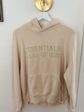 Fear of God Essentials Hoodie in Cream